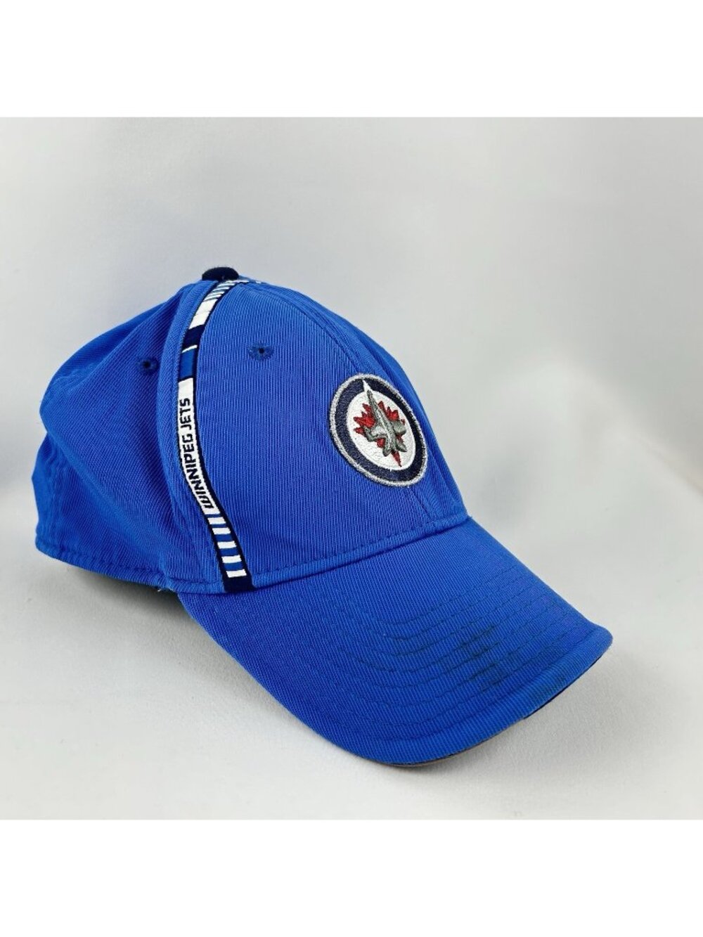 Reebok Winnipeg Jets Hat NHL Centre Ice Collection Blue & White Youth Size Cap